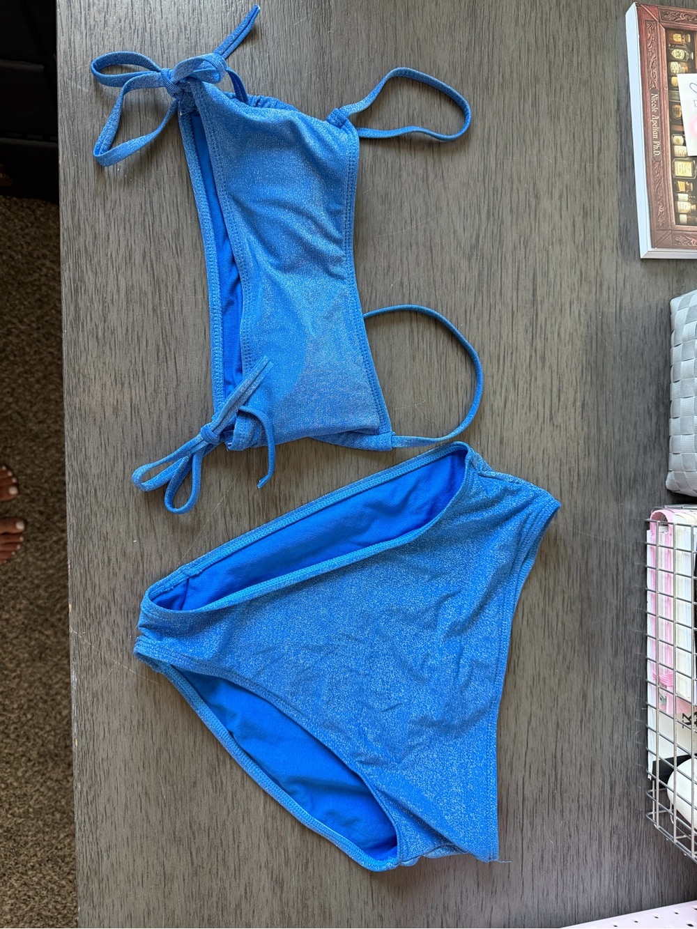 Sparkling Blue Two-Piece Bikini Set